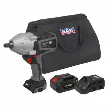 Sealey CP20VXIWKIT Premier SV20 Series Cordless Impact Wrench Kit 20V 4Ah