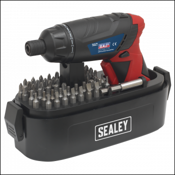 Sealey CP36S Cordless Screwdriver Set 3.6V 53pc