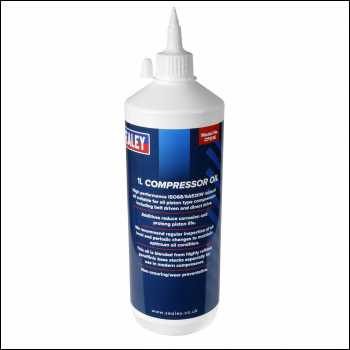 Sealey CPO1S Compressor Oil 1L