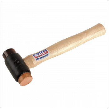 Sealey CRF25 Copper/Rawhide Faced Hammer 2.25lb Hickory Shaft