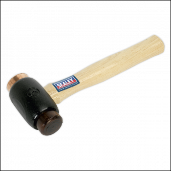 Sealey CRF35 Premier Copper/Rawhide Faced Hammer with Hickory Shaft 3.5lb