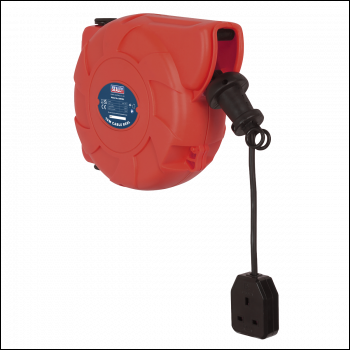 Sealey CRM101 Cable Reel System Retractable 10m 1 x 230V Socket