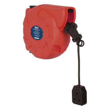 Sealey CRM101 10m Retractable Cable Reel System 1 x 230V