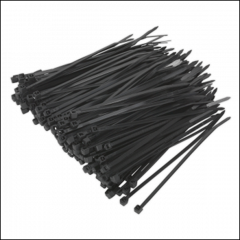 Sealey CT10025P200 Cable Tie 100 x 2.5mm, Black - Pack of 200