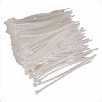 Sealey CT10025P200W Cable Tie 100 x 2.5mm White Pack of 200