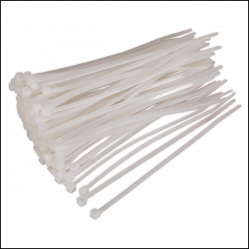 Sealey CT15036P100W Cable Tie 150 x 3.6mm White Pack of 100