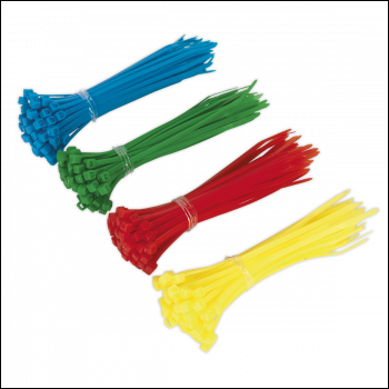 Sealey CT200 Cable Tie Assortment 100 x 2.5mm - Pack of 200