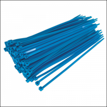 Sealey CT20048P100B Cable Tie 200 x 4.4mm, Blue - Pack of 100