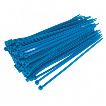Sealey CT20048P100B Cable Tie 200 x 4.4mm Blue Pack of 100