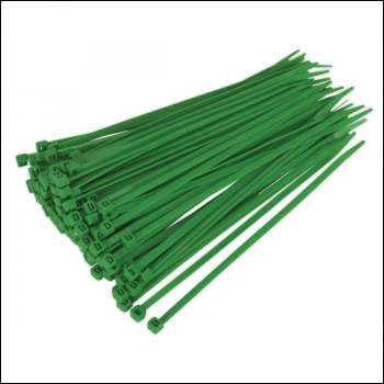Sealey CT20048P100G Cable Tie 200 x 4.4mm Green Pack of 100