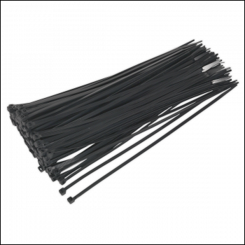 Sealey CT30048P100 Cable Tie 300 x 4.8mm, Black - Pack of 100