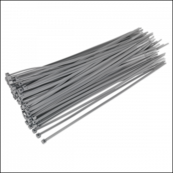 Sealey CT30048P100S Cable Tie 300 x 4.4mm Silver Pack of 100