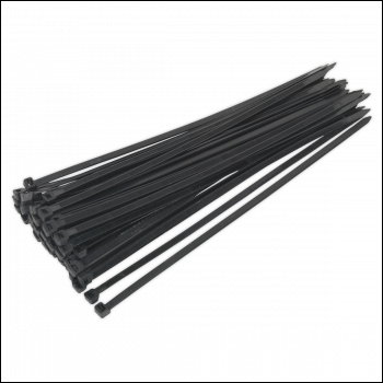 Sealey CT35076P50 Cable Tie 350 x 7.6mm, Black - Pack of 50