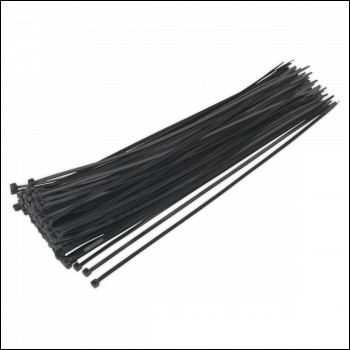Sealey CT38048P100 Cable Tie 380 x 4.8mm, Black - Pack of 100
