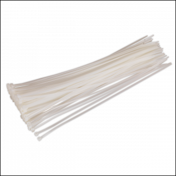 Sealey CT38048P100W Cable Tie 380 x 4.8mm White Pack of 100