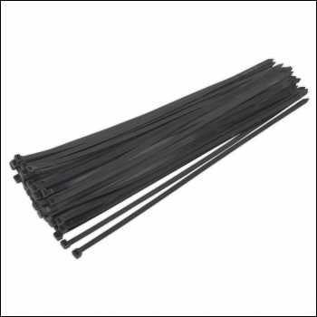 Sealey CT65012P50 Cable Tie 650 x 12mm, Black - Pack of 50