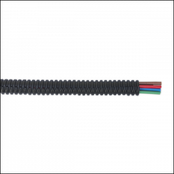 Sealey CTS07200 Split Convoluted Cable Sleeving Split 7-10mm 200m