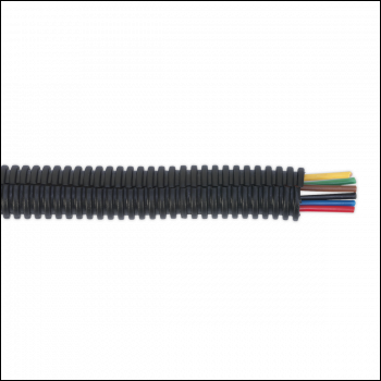 Sealey CTS12200 Split Convoluted Cable Sleeving Split 12-16mm 200m