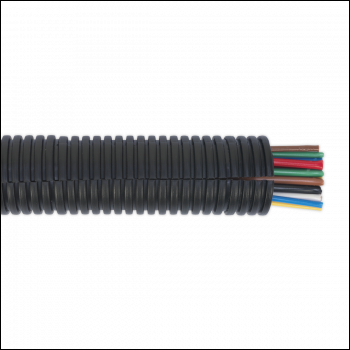 Sealey CTS2210 Split Convoluted Cable Sleeving Split 22-27mm 10m