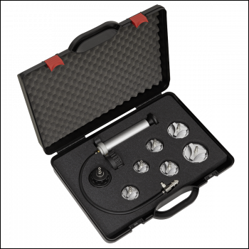 Sealey CV0011 Commercial Cooling System Pressure Test Kit 7pc