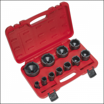 Sealey CV025 Ball Joint Socket Set 1/2 inch Sq Drive 11pc