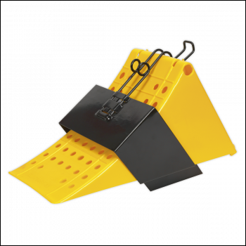 Sealey CV127 Commercial Wheel Chock with Bracket