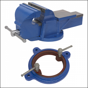 Sealey CVXTB200COMBO Heavy-Duty Professional Vice with Swivel Base 200mm