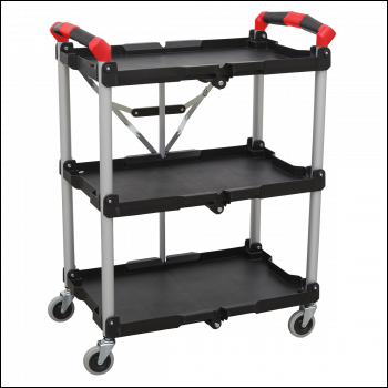Sealey CX314 Folding Workshop Trolley 3-Level
