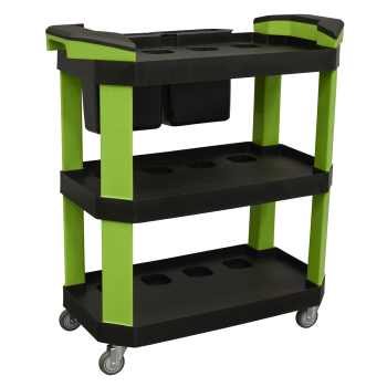 Sealey CX315 Workshop Detailing Trolley with Storage 3-Level