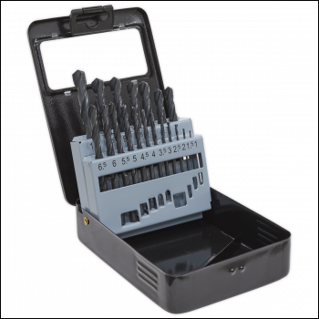 Sealey DBS19RF HSS Roll Forged Drill Bit Set 19pc