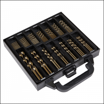 Sealey DBS99CB HSS Cobalt Fully Ground Drill Bit Set 99pc