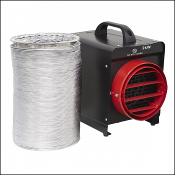 Sealey DEH2001 Industrial Fan Heater with Ducting 2kW
