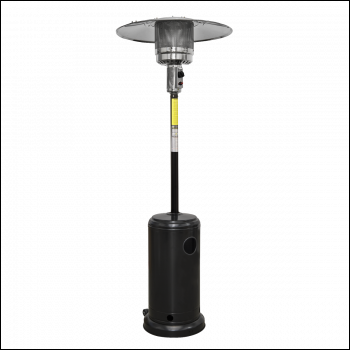 Sealey DG1 Dellonda Outdoor Garden Gas Patio Heater 13kW Commercial & Domestic Use, Black