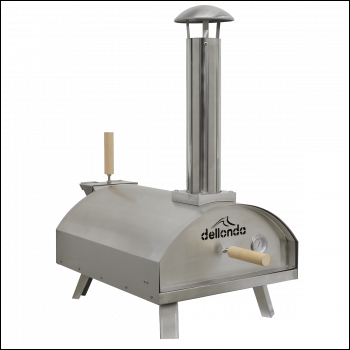 Sealey DG11 Dellonda Wood-Fired Pizza Oven 14 inch  - Stainless Steel
