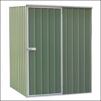 Sealey DG114 Dellonda Galvanized Steel Storage Shed with Pent Style Roof 151 x 151 x 200cm - Green