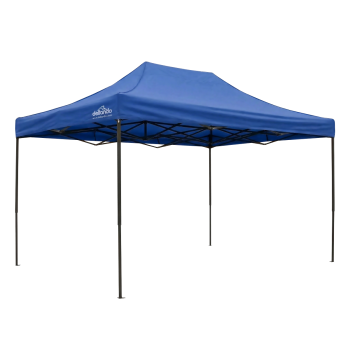 Sealey DG135 Dellonda Premium 3 x 4.5m Pop-Up Gazebo, Heavy Duty, PVC Coated, Water-Resistant Fabric, Supplied with Carry Bag, Rope, Stakes & Weight Bags - Blue Canopy
