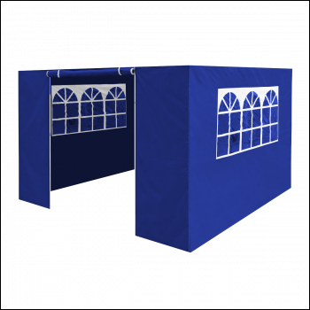 Sealey DG147 Dellonda Premium Gazebo/Marquee Side Walls/Doors/Windows, Fits 3 x 3m Models - Blue
