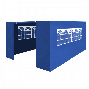 Sealey DG151 Dellonda Premium Side Walls/Doors/Windows for Gazebo/Marquee, Fits 3 x 4.5m Models - Blue
