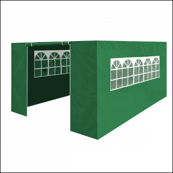 Sealey DG152 Dellonda Premium Side Walls/Doors/Windows for Gazebo/Marquee, Fits 3 x 4.5m Models - Dark Green