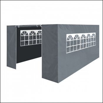 Sealey DG153 Dellonda Premium Side Walls/Doors/Windows for Gazebo/Marquee, Fits 3 x 4.5m Models - Grey