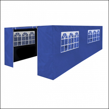 Sealey DG155 Dellonda Premium Side Walls/Doors/Windows for Gazebo/Marquee, Fits 3 x 6m Models - Blue