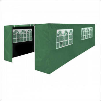 Sealey DG156 Dellonda Premium Side Walls/Doors/Windows for Gazebo/Marquee, Fits 3 x 6m Models - Dark Green