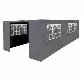 Sealey DG157 Dellonda Premium Side Walls/Doors/Windows for Gazebo/Marquee, Fits 3 x 6m Models - Grey