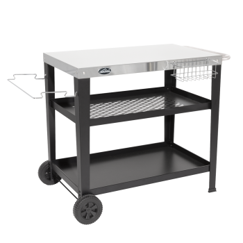 Sealey DG263 Dellonda Plancha Trolley with Utensil Holder - Stainless Steel Top