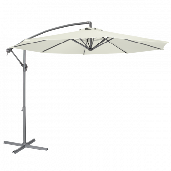 Sealey DG265 Dellonda Banana Parasol with Cover 3m - Cream