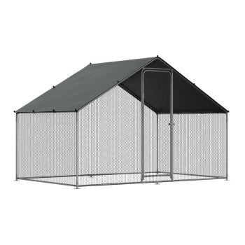 Sealey DG278 Dellonda Walk-In Galvanized Steel Chicken Run with Roof Cover & PVC Coated Chicken Wire