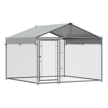 Sealey DG281 Dellonda Galvanised Steel Dog Kennel with Roof Cover & Chain Link Fencing