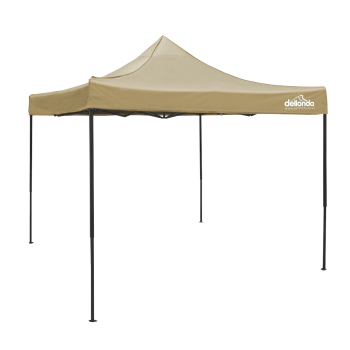 Sealey DG304 Dellonda 3x3m Pop-Up Gazebo Canopy with Water-Resistant Carry Bag, Stakes & Weight Bags - Beige