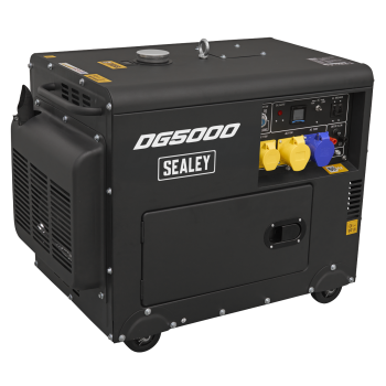 Sealey DG5000 5000W Diesel Generator 4-Stroke Engine 110/230V