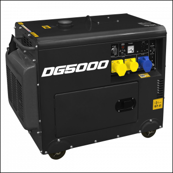 Sealey DG5000 5000W Generator 4-Stroke Engine 110/230V